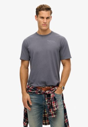 Superdry Rundhalsshirt SUPERDRY CORE LOGO CITY T SHIRT, Herren, Gr. M, grau (magma slate grau), Single Jersey, Obermaterial: 100% Baumwolle, bedruckt, loose fi