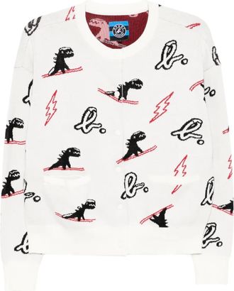 Sport b. Dino Christmas sweater vest - Wit
