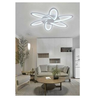 Trade Shop Trade Shop Traesio - Trade Shop - Plafoniera Led 59 Watt Lampada Moderna Bianca A Luce Fredda Calda Naturale C15