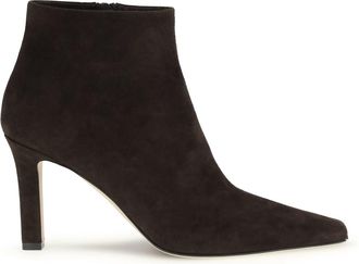 The Row Womens Ankle Boots Nappa Leather Lacquer Brown