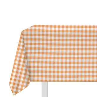 KASANOVA Tovaglia a quadri 140x180 cm cotone ocra