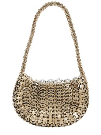 Paco Rabanne Moon Flip Crescent Metallic Bag