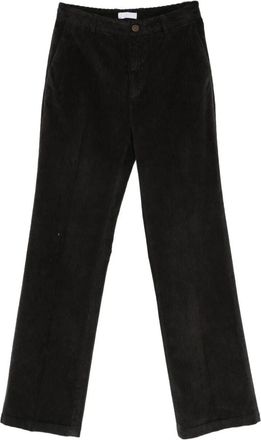 Cellar Door Pantaloni Rosa Con Gamba Dritta In Velluto-Donna