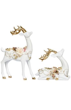 Mark Roberts Jeweled Deer, Set of 2 in White at Nordstrom