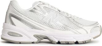 New Balance 740 White Fabric Blend Sneakers