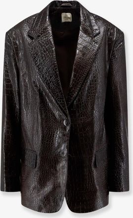 Alysi Giacca in pelle con stampa Cocco - ALYSI - gender_Woman