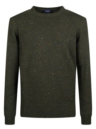 Drumohr Green Round-neck Sweater