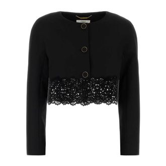 Chlo&eacute; Cropped Jacket - female - Chlo&eacute; - Blazers - Black - XS - Jackets