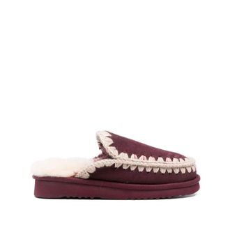 Mou Eskimo Slipper - Dames - Pantoffels - Paars - 37 EU - Leer - Schoenen