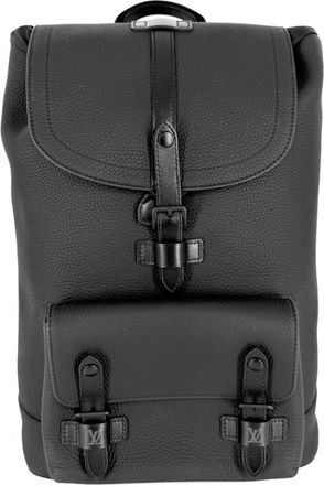 Louis Vuitton Black Leather Backpack (Pre-Owned)