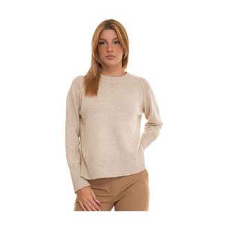 Suncoo Truien & Vesten, Dames, Beige, S, Rondgebreide trui