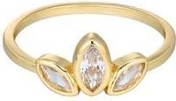 Adornia 14K Gold Plated Cubic Zirconia Petal Ring at Nordstrom Rack, Size 8