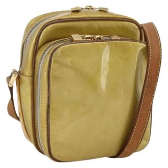 Louis Vuitton Pre-owned Vintage Schoudertas van Gepatenteerd Leer - Dames - Pre-owned - Groen - Maat: ONE Size Leer