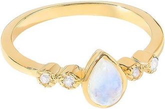 Tiramisu 14K Over Silver 0.52 Ct. Tw. Gemstone Solitaire Ring