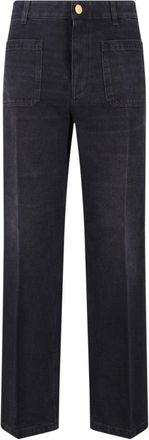 Seafarer Straight Cut Black Jeans With Five-Pocket Design