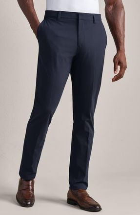 Rhone Commuter Pro Slim Fit Pants in True Navy at Nordstrom, Size 33