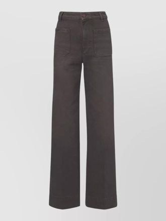 Victoria Beckham denim high-rise wide-leg jeans