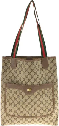 Gucci Vintage Gg Supreme Tote Shoulder Bag (Authentic Pre-Loved)