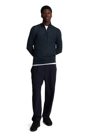Lyle & Scott Eagle Merino Quarter Zip Sweater in Dark Navy at Nordstrom, Size Xx-Large