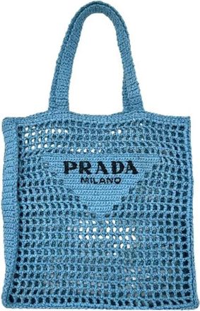 Prada Pre-owned Tote Bags, female, Blue, Size: ONE SIZE Pre-owned Tote Bag
