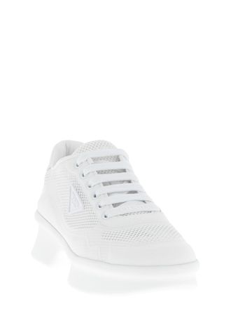 Prada Openwork Mesh Sneaker - White