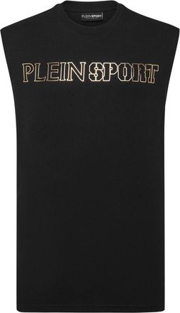 Plein Sport Canotta con stampa Tiger - Nero
