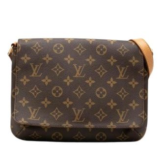 Louis Vuitton Pre-owned Musette Tango - Dames - Pre-owned - Bruin - Maat: ONE Size Zijde