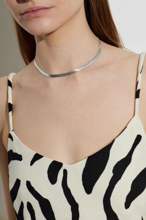 AllSaints Short Necklace, Womens, Silver