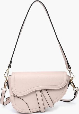 Jen & Co. Womens Marisol Saddle Bag In Nude