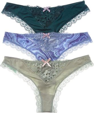 Honeydew Intimates Set Of 3 Willow Thong