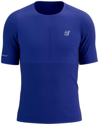 Compressport Pro Racing S/S T-Shirt Laufshirt für Herren | blau