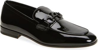 Ferragamo Balty Patent Loafer in Nero Nero Nero at Nordstrom, Size 11.5
