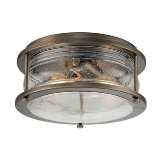 Netlighting Kichler Ashland Bay Outdoor Decorative Flush Burnished Bronze IP44 in Brown
