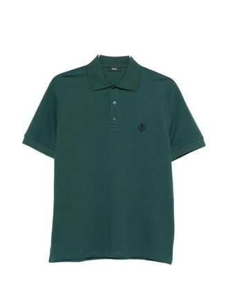 Herno Katoenen poloshirt met Herno-logo