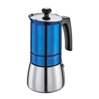OEM Cafetera De Acero, Di&aacute;metro 10 X 20 Cm, 6 Tazas, Azul Tosca / Cilio