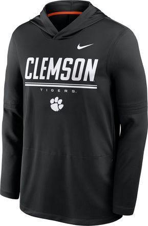 Nike Clemson Sideline Nike Mens Dri-FIT College Long-Sleeve Hooded Top in Black | 03B951KCLN-594
