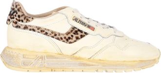 Autry Cream Leather Reelwind Low Sneakers