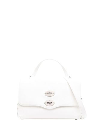 Zanellato Milk White Calf Leather Bag With Silver-Tone Accents