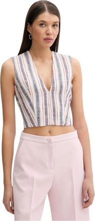 Iro Tuline Top - Dames - Tops zonder mouwen - Veelkleurig - XL - Katoen - Tops