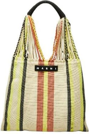 Marni Pre-owned Tote Bags, female, Multicolor, Size: ONE SIZE Pre-owned Hammock Canvas Tote Bag