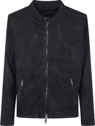 Giorgio Brato Bikerjack - Heren - Bomber jackets - Zwart - 3XL - Jassen