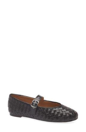 Madewell The Remy Woven Mary Jane Flat in Dark Carob at Nordstrom Rack, Size 11