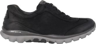 Gabor Rollingsoft Walking Sneaker - Dames - Sneakers - Zwart - 37 EU - Leer - Schoenen
