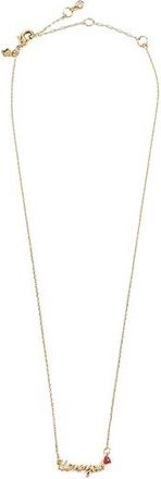 Kate Spade New York I Love You Pendant Womens Necklace Gold, Brass