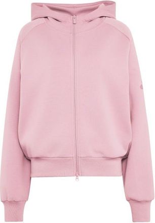 adidas Soft Lux Full-Zip Hoodie Hoodie f&uuml;r Damen | rosa