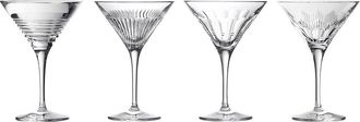 Waterford Set Of 4 Mixology Mixed Martini Glasses