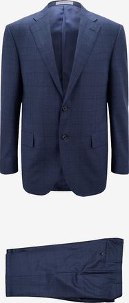 Corneliani Karierter Jacquard-Anzug