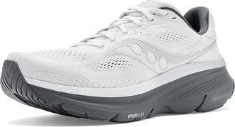 Saucony Guide 19 Mens Shoes White/Shadow : 12.5 D - Medium, Synthetic