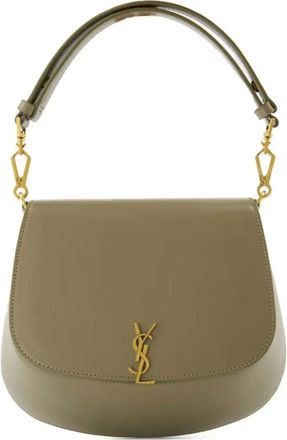 Saint Laurent Shoulder Bags, female, Green, Size: ONE SIZE Mini Voltaire Top Handle