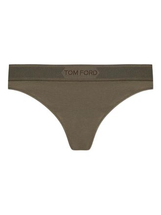Tom Ford Tanga con decorazione - Verde